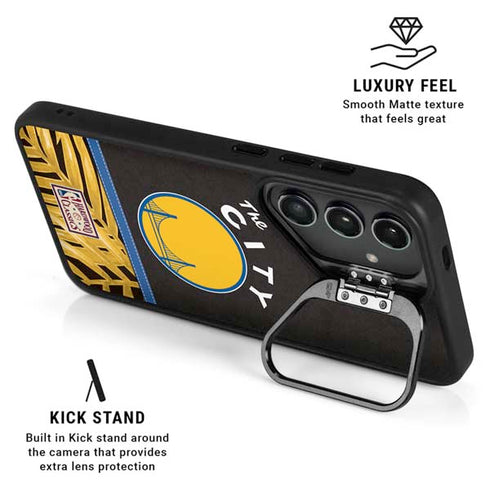 NBA Golden State Warriors Retro Palms Galaxy S25 Ultra Kickstand Case